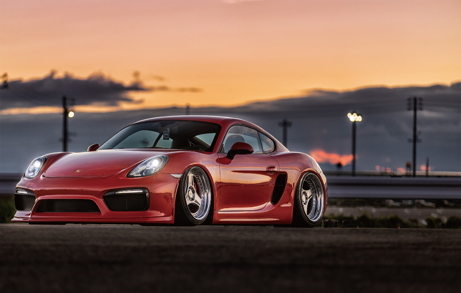 eS4掲載＞Stancenationアワード受賞Porsche Cayman S | airforce Suspension japan エアフォース サスペンション ジャパン